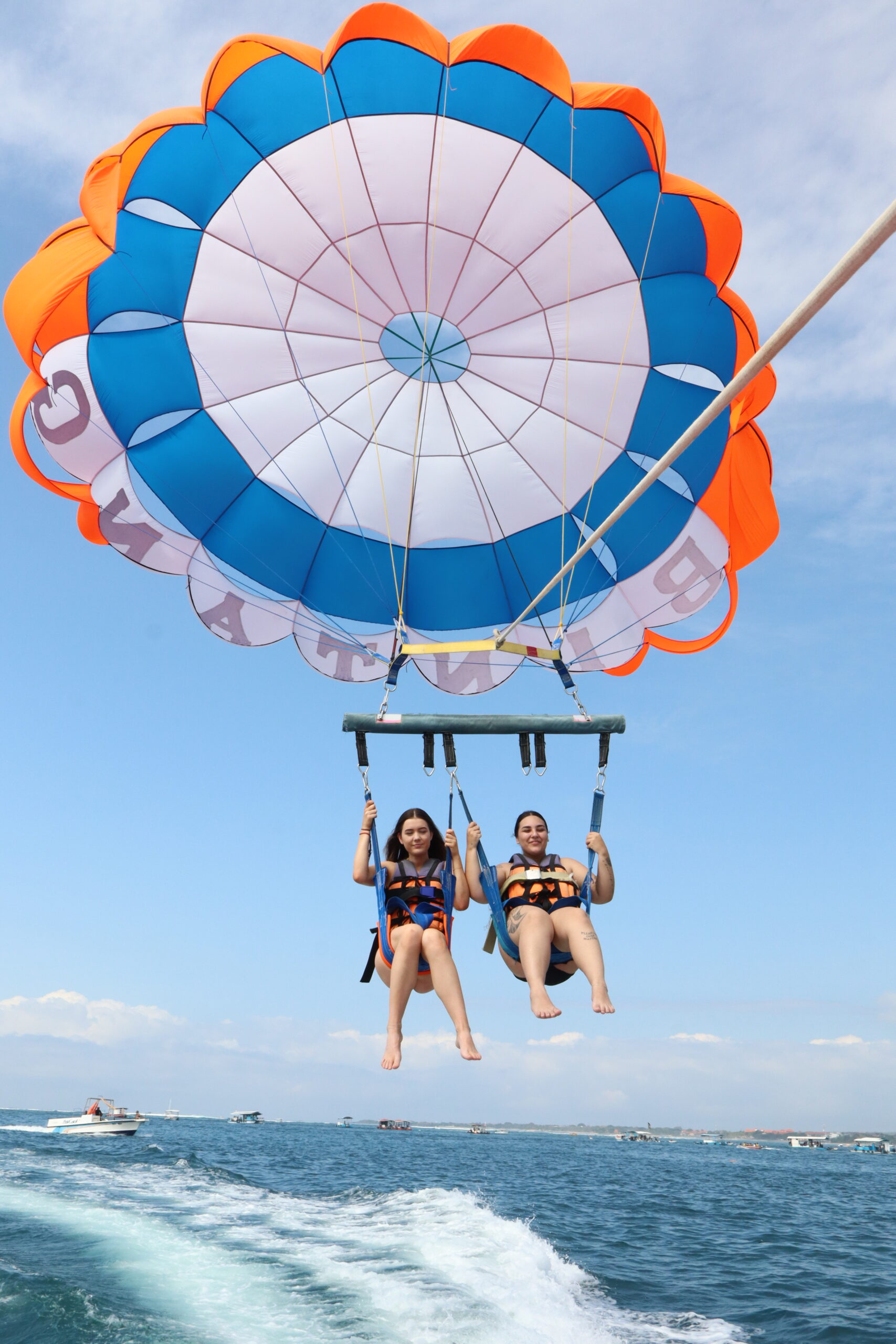 Parasailing Over the Ocean Bali