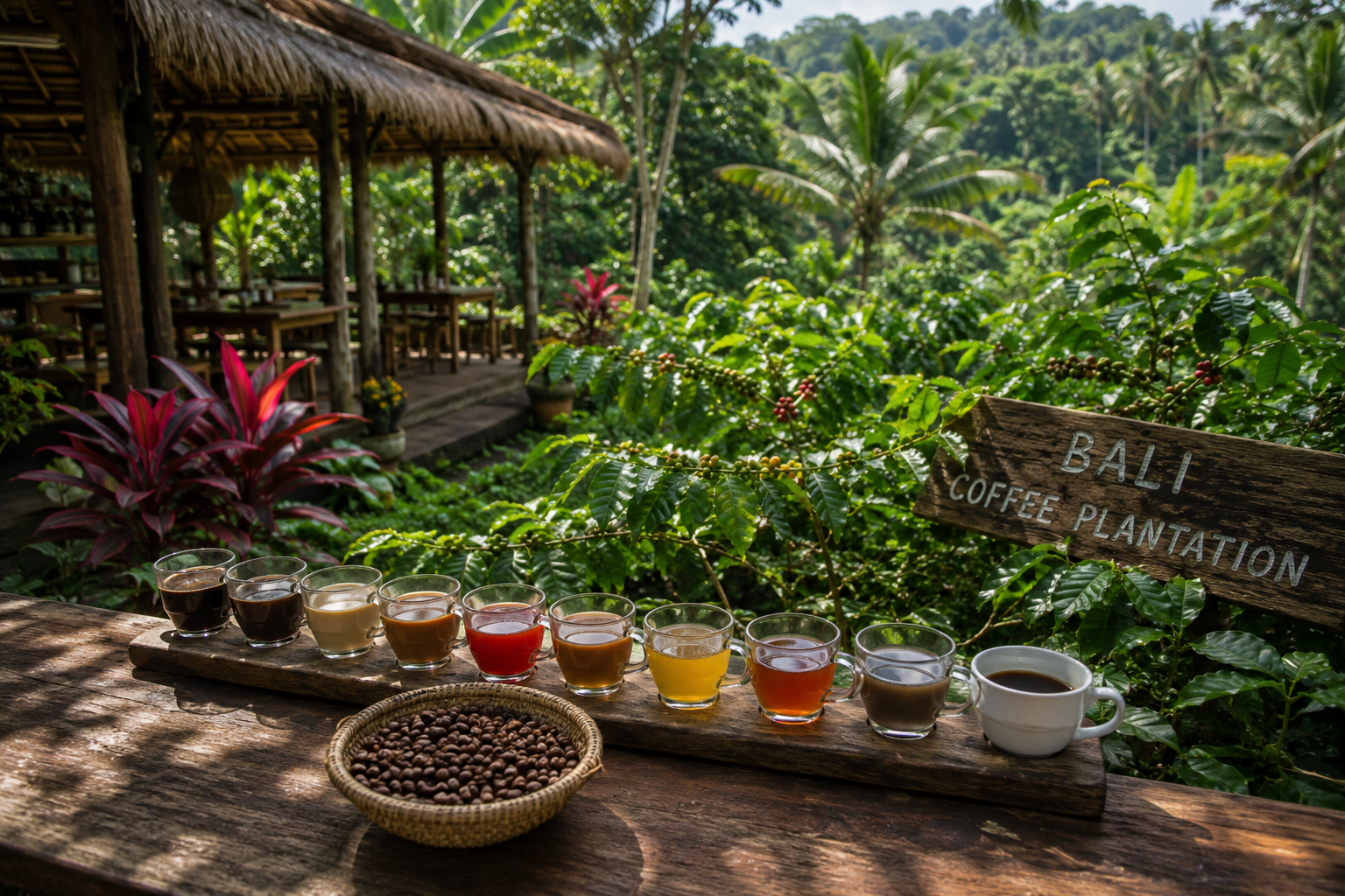 Traditional Bali Coffee Tasting