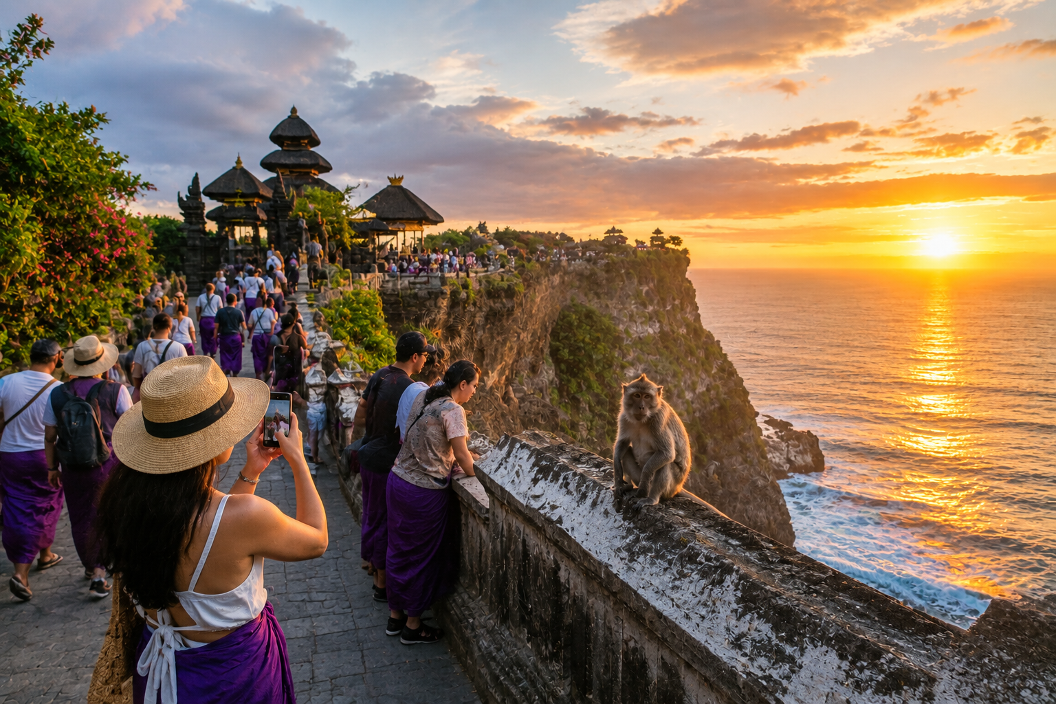 Uluwatu Full Day Tour Uluwatu Temple cliff ocean view Bali